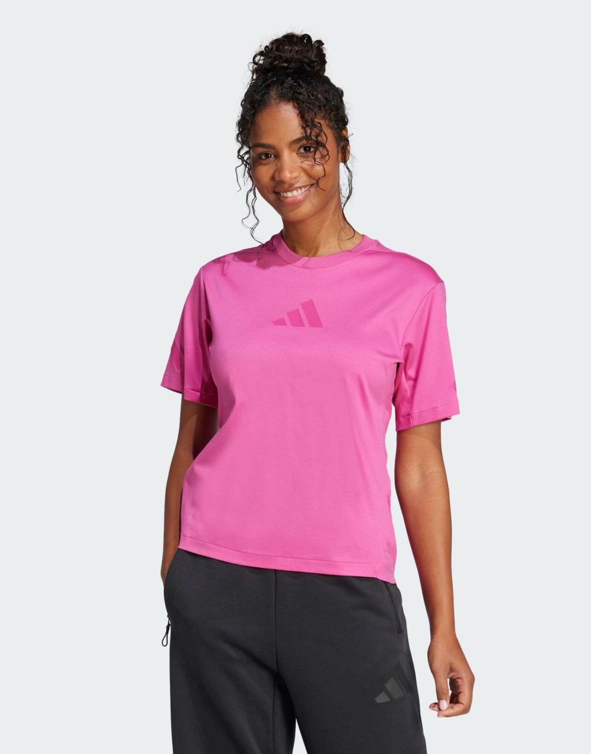adidas performance Adidas z.n.e. tee in semi lucid fuchsia