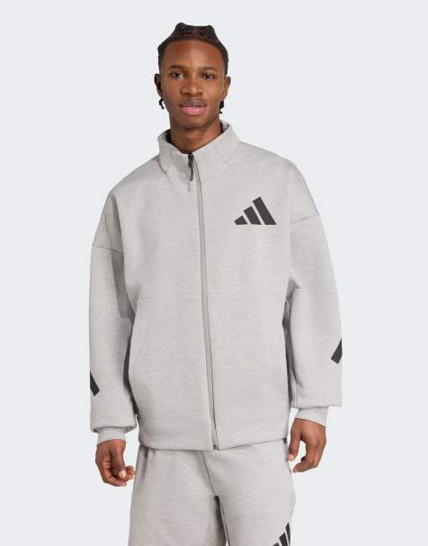 adidas performance Adidas z.n.e. track top in medium grey heather - view 1