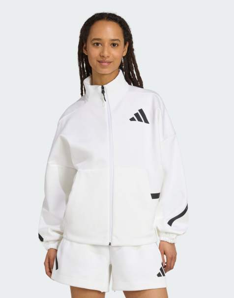 adidas performance Adidas z.n.e. track top in white - view 1