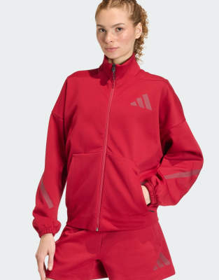 adidas Performance - Adidas Z.N.E. - Veste de survêtement - Bordeaux actif-Rouge