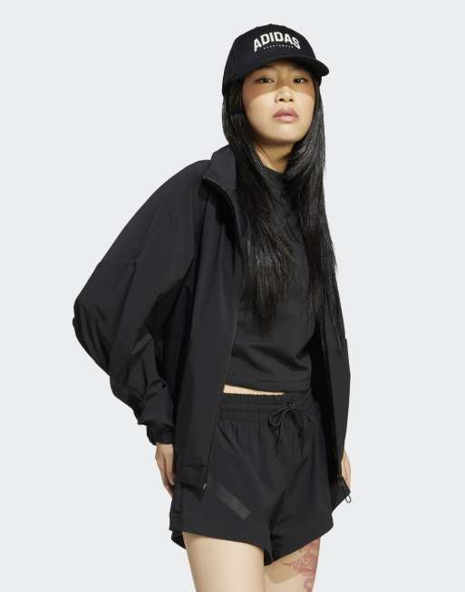 adidas performance Adidas z.n.e. woven full-zip track top in black