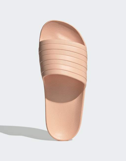 adidas Performance – Adilette Aqua – Slider in Korallenrosa