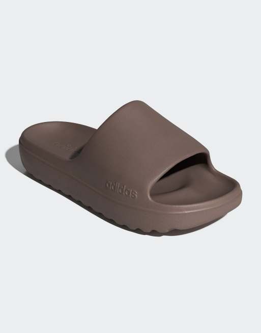 adidas performance Adilette Lumia slides in trace brown / trace brown / trace brown