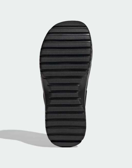 adidas Performance - Adilette - Sorte flatform-clogs, 2 af 4