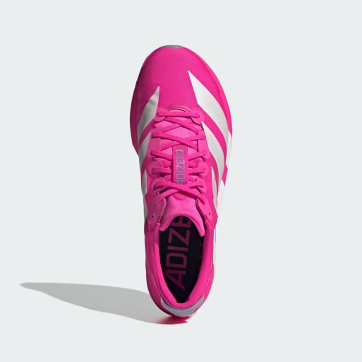 adidas Performance – Adizero Adios 9 – Jaskraworóżowo-metaliczne buty do biegania, 4 z 4