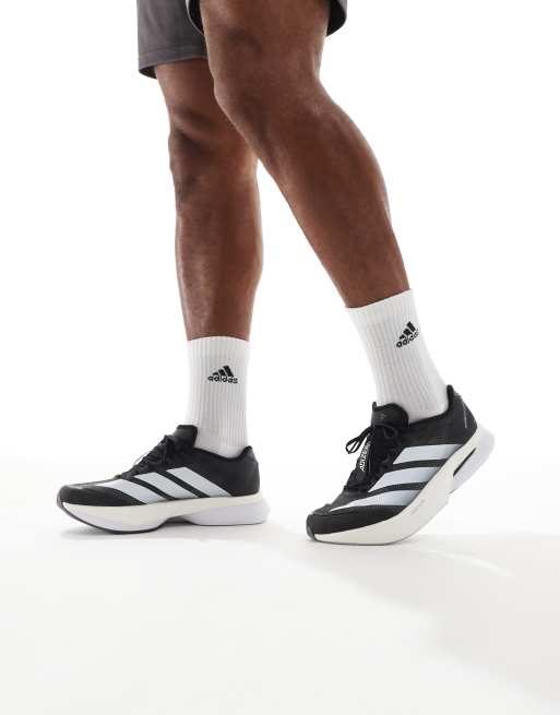 adidas Performance – Adizero Boston 13 eqt – Schuhe in Core Black /Cloud White /Grau