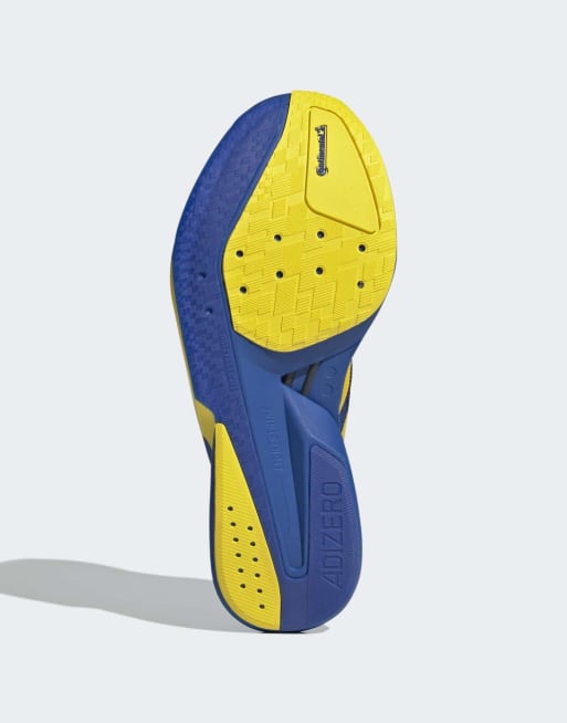 adidas Performance – Adizero Boston 13 – Niebiesko-żółte buty sportowe, 3 z 5