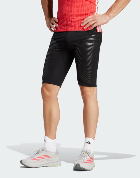 adidas performance Adizero control running short leggings in black - view 1