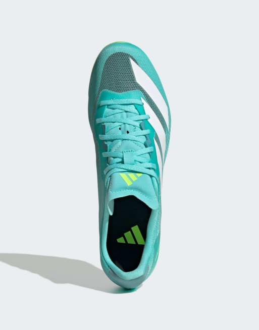 adidas Performance - Adizero Distancestar - Chaussures - Turquoise fluo, blanc nuage et citron vert