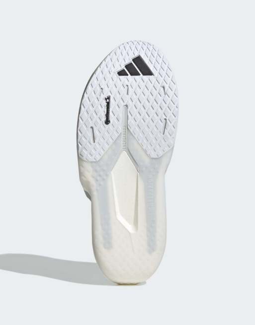adidas Performance Adizero Dropset Pro Trainingssneaker in Weiß und Silber, 4 von 4