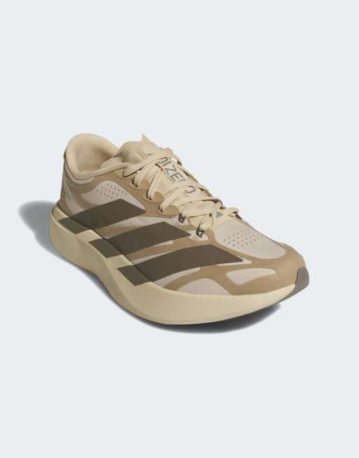 adidas performance Adizero EVO SL EXO sneakers i beige och brun mocka, 2 av 4