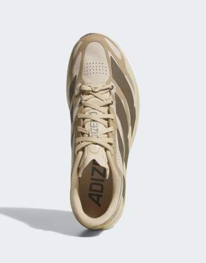 adidas performance Adizero EVO SL EXO suede trainers in beige and brown