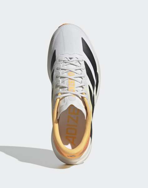 adidas Performance - Adizero EVO SL - Hvide og sorte sneakers med orange detaljer - view 1