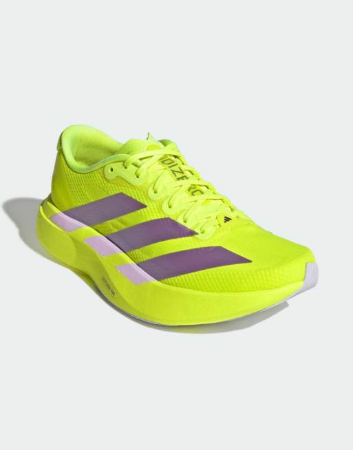 adidas Performance – Adizero Evo SL – Laufschuhe in Gelb und Lila, 4 von 5