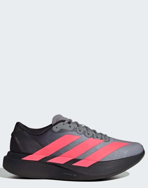 adidas performance Adizero evo sl shoes in core black / solar turbo - view 1