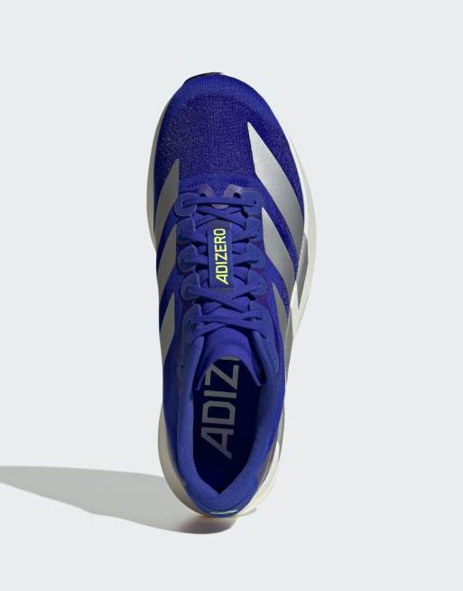 adidas performance Adizero evo sl shoes in lucid blue / silver metallic /, 2 of 5
