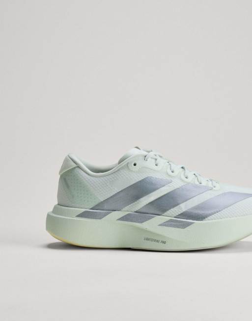 adidas Performance Adizero EVO SL sneakers i salviagrönt och silver, 4 av 5