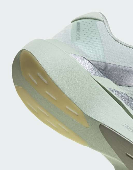 adidas Performance Adizero EVO SL sneakers in saliegroen en zilver, 2 van 5