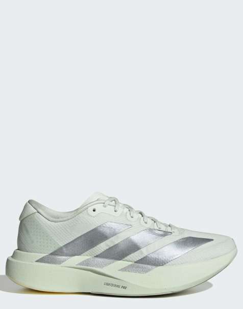 adidas Performance Adizero EVO SL sneakers in verde salvia e argento - view 1