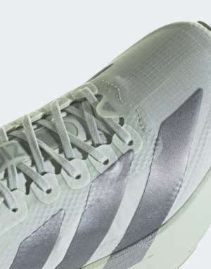 adidas Performance Adizero EVO SL trainers in sage green and silver