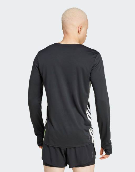 adidas performance - Adizero - Hardloop T-shirt met lange mouwen in zwart, 2 van 4