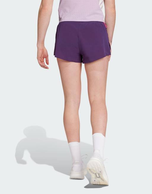 adidas Performance - Adizero - Hardloopshort met gelzakje in poeder aurora pruim, 2 van 5