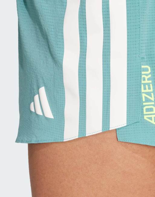 adidas Performance - Adizero - Hardloopshort met gelzakje in poeder blauwgroen, 4 van 5