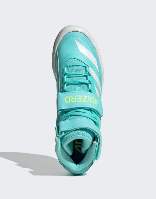 adidas performance - Adizero - Javelin - Hardloopschoenen in flash aqua / zero metalic / geel, 2 van 4