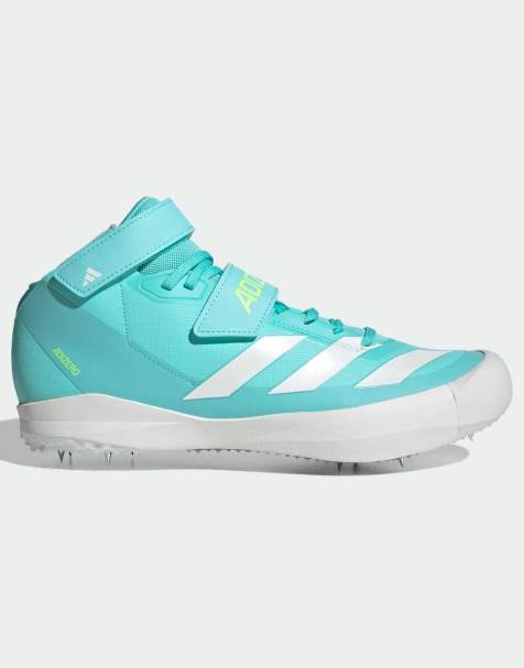 adidas performance Adizero javelin running shoes in flash aqua / zero metalic / lu - view 1