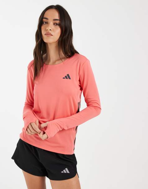 adidas Performance – Adizero – Langärmliges Lauf-T-Shirt in Semi Turbo - view 1