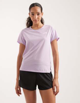 adidas Performance - Adizero - Lauf-T-Shirt in Powder Plum-Lila