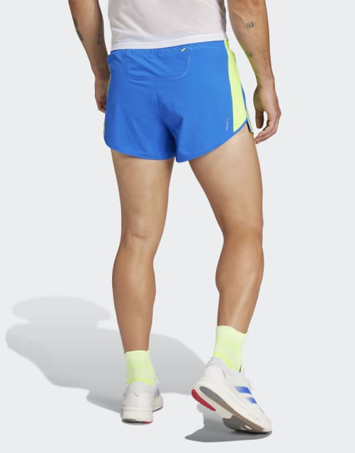 adidas Performance – Adizero – Retro-Laufshorts in Blau ASOS