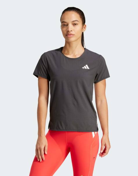 adidas performance – Adizero Running – Czarny T-shirt do biegania - view 1
