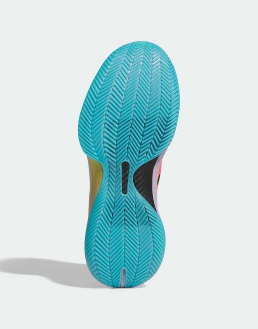 adidas performance Adizero select 2.0 low trainers in lucid pink and powder plum, 2 of 4