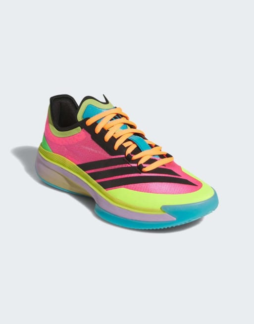 adidas performance – Adizero Select 2.0 – Różowo-śliwkowe buty sportowe przed kostkę