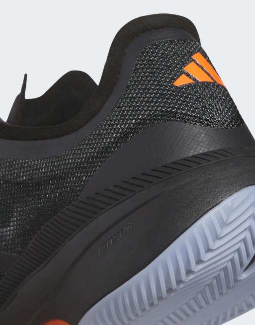 adidas performance Adizero Select 3.0 shoes in core black / zero metalic / violet, 2 of 4