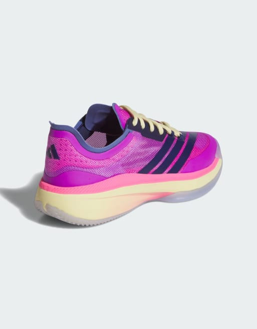 adidas Performance - Adizero Select 3.0 - Sneakers i lilla/mørkeblå/lysegul, 4 af 4