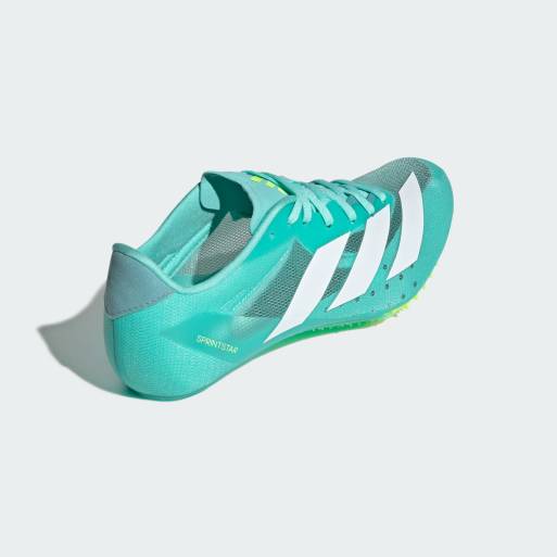 adidas performance Adizero sprintstar shoes in flash aqua / cloud white / luc, 4 of 4
