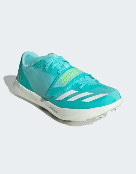 adidas performance Adizero tj/pv track and field shoes in flash aqua / zero metalic / lu - view 1