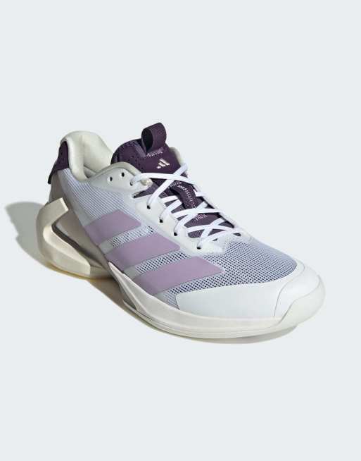 adidas Performance - Adizero ubersonic 5 - Scarpe da tennis color bianco e prugna polvere