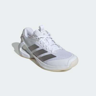 adidas Performance - Adizero Ubersonic 5 - Tennisschuhe in Wolkenweiß/Silber-Metallic
