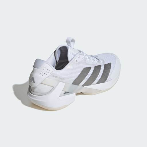 adidas Performance – Adizero Ubersonic 5 – Tennisschuhe in Wolkenweiß/Silber-Metallic, 4 von 4