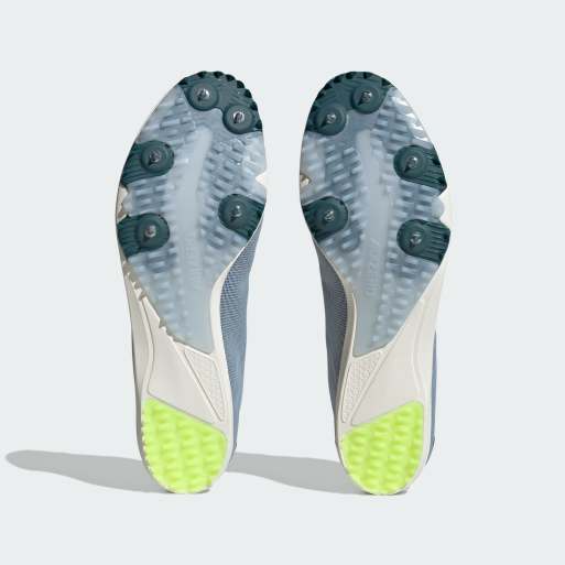 adidas Performance - Adizero XCS - Blå træningssko med detaljer i neon-citrongul, 2 af 4