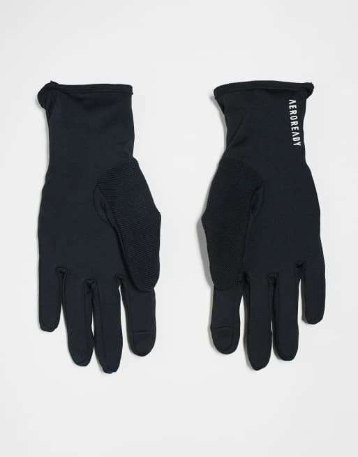 adidas Performance aeroready gloves in black | ASOS