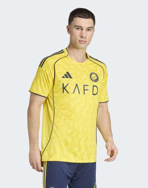 adidas performance Al Nassr FC 25/26 home jersey in impact yellow / night indigo