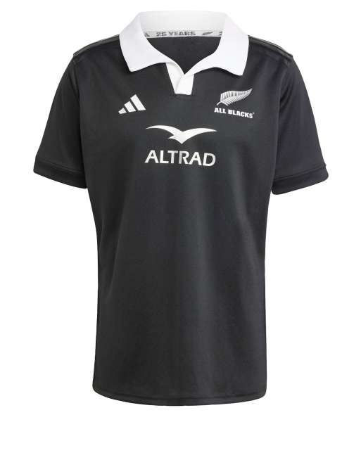 adidas Performance - All Blacks Rugby Aeroready - Sort jersey med korte ærmer