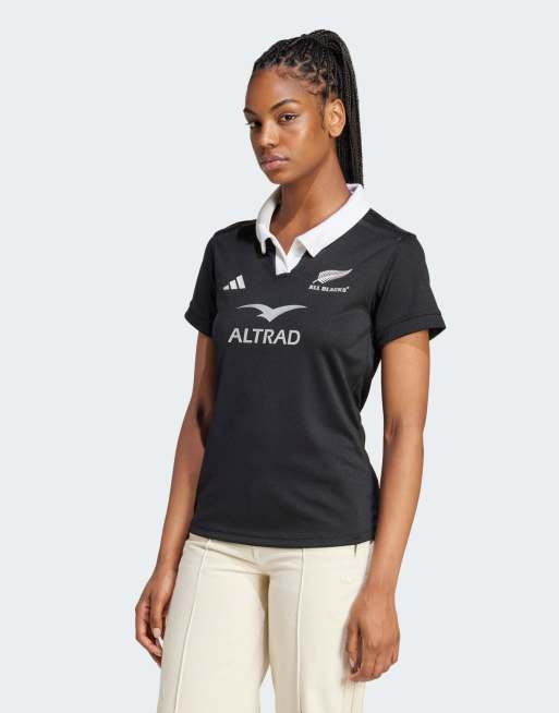 adidas Performance - All Blacks Rugby Aeroready - Sort jersey med korte ærmer