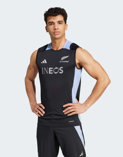 adidas Performance - All Blacks Rugby Aeroready - Sort ærmeløs T-shirt