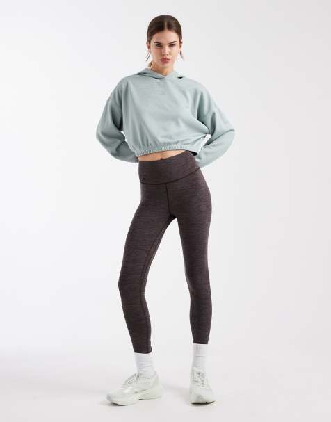 adidas Performance – All Me – 7/8-Leggings in meliertem Aurora Coffee - view 1