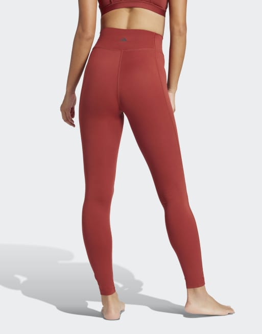 adidas Performance - All Me Essentials - Leggings lunghezza integrale color rubino preloved
